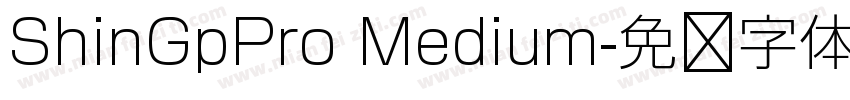 ShinGpPro Medium字体转换